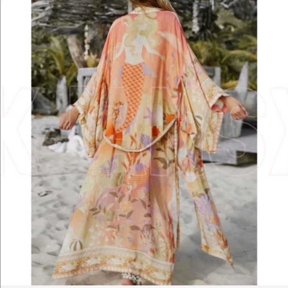 Bohemian Mermaid Kimono Duster - Picture 4 of 16